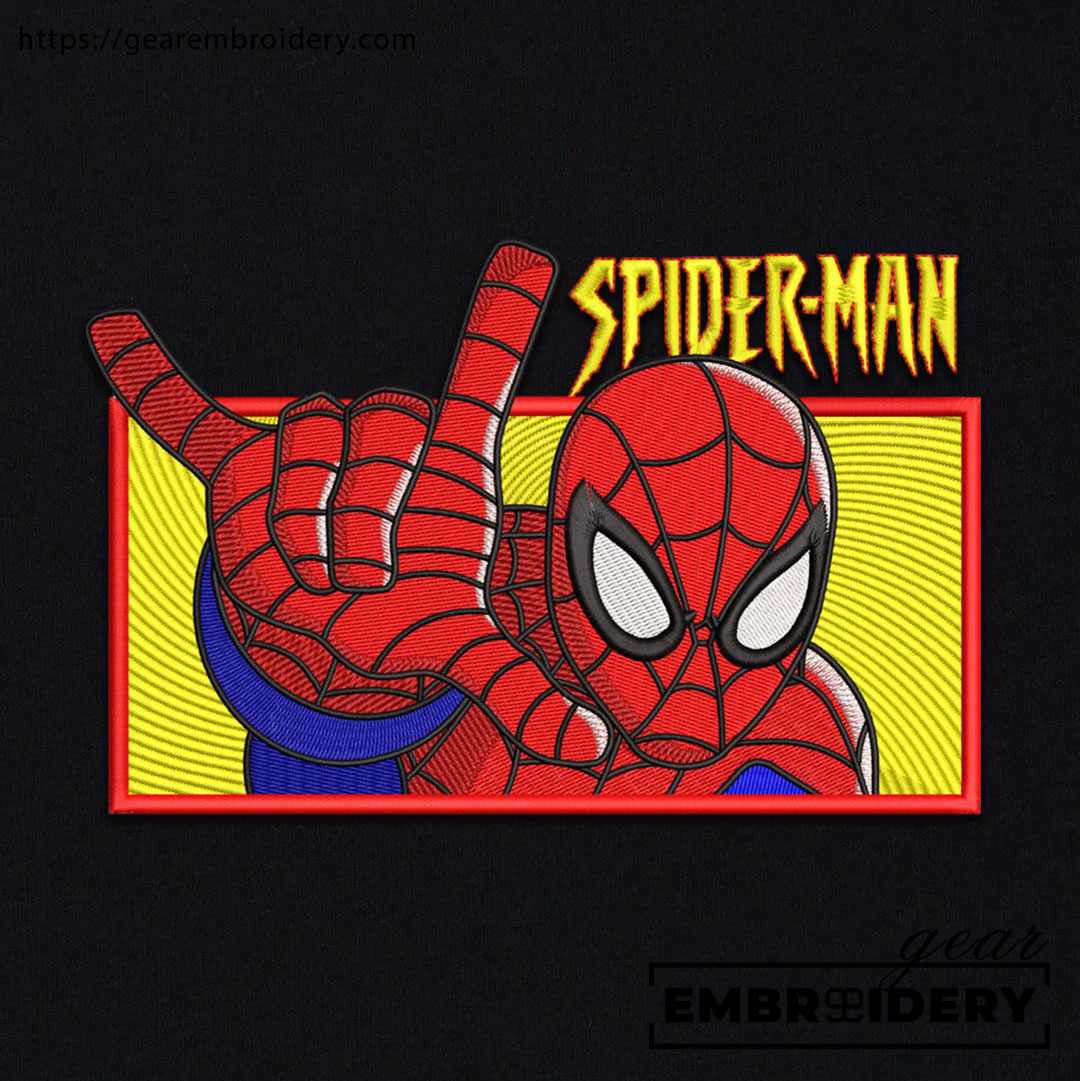 Spiderman spiderman superhero Embroidered Personalized Embroidered T Shirt Sweatshirt Hoodie Clothing SPH055
