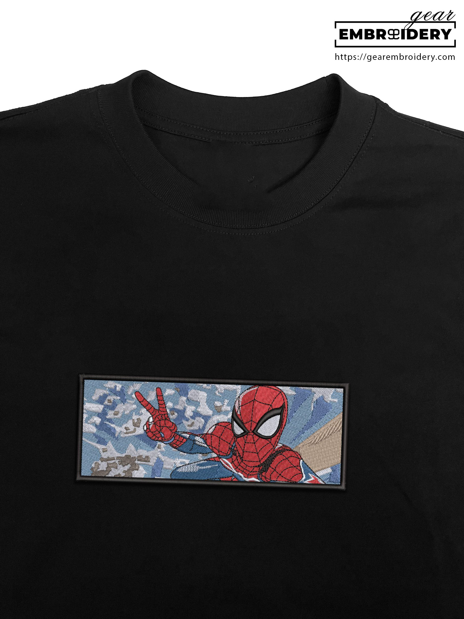 Spiderman spiderman superhero Embroidered Personalized Embroidered T Shirt Sweatshirt Hoodie Clothing SPH056
