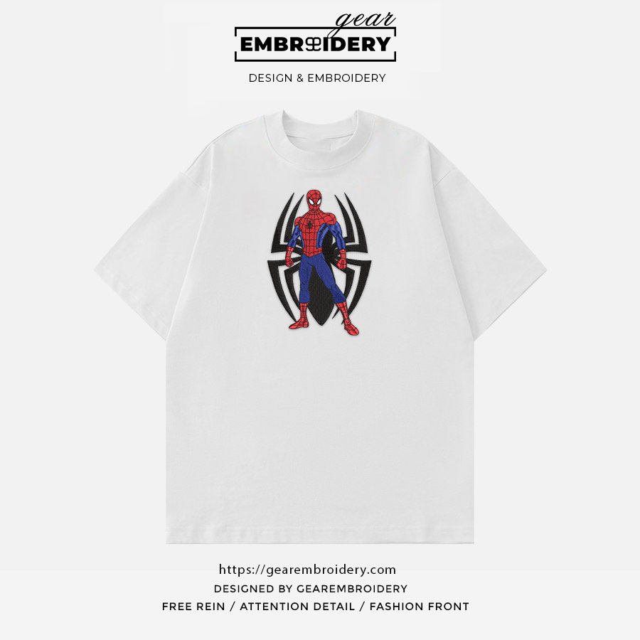 Spiderman spiderman superhero Embroidered Personalized Embroidered T Shirt Sweatshirt Hoodie Clothing SPH057