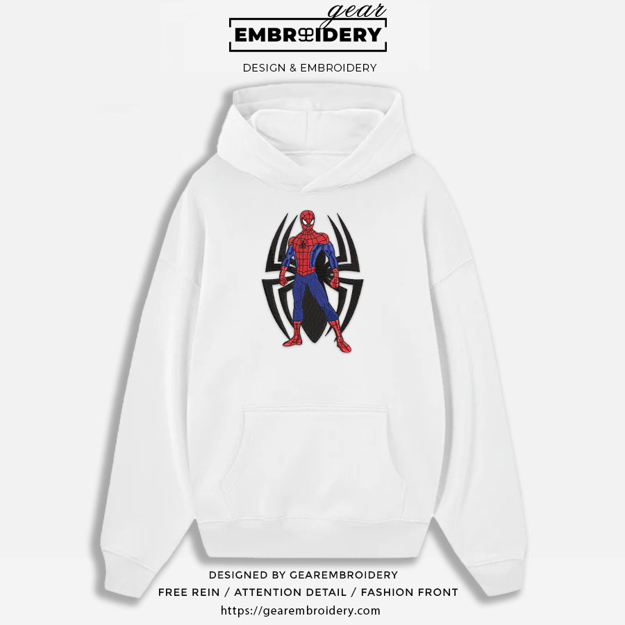 Spiderman spiderman superhero Embroidered Personalized Embroidered T Shirt Sweatshirt Hoodie Clothing SPH057