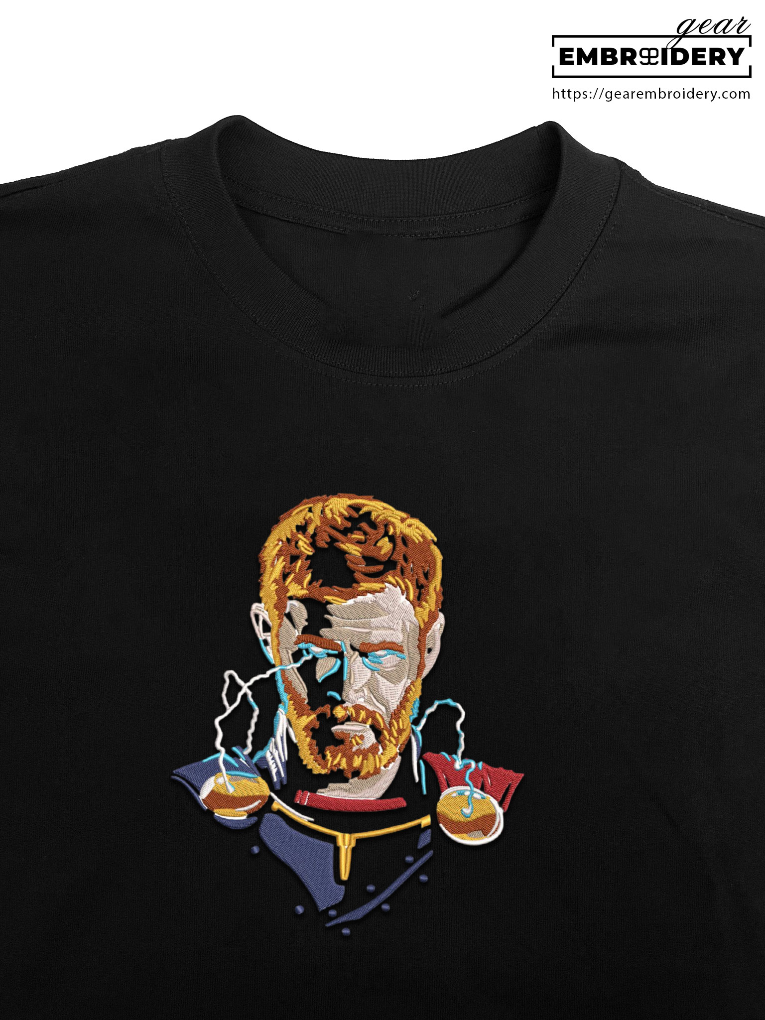 Thor thor superhero Embroidered Personalized Embroidered T Shirt Sweatshirt Hoodie Clothing SPH076