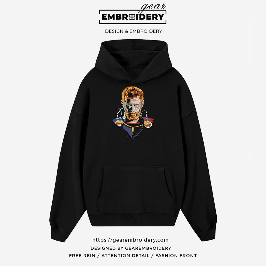 Thor thor superhero Embroidered Personalized Embroidered T Shirt Sweatshirt Hoodie Clothing SPH076