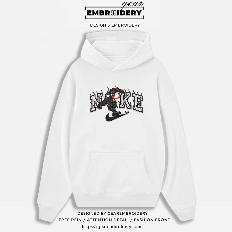 Venom nike venom superhero Embroidered Personalized Embroidered T Shirt Sweatshirt Hoodie Clothing SPH083