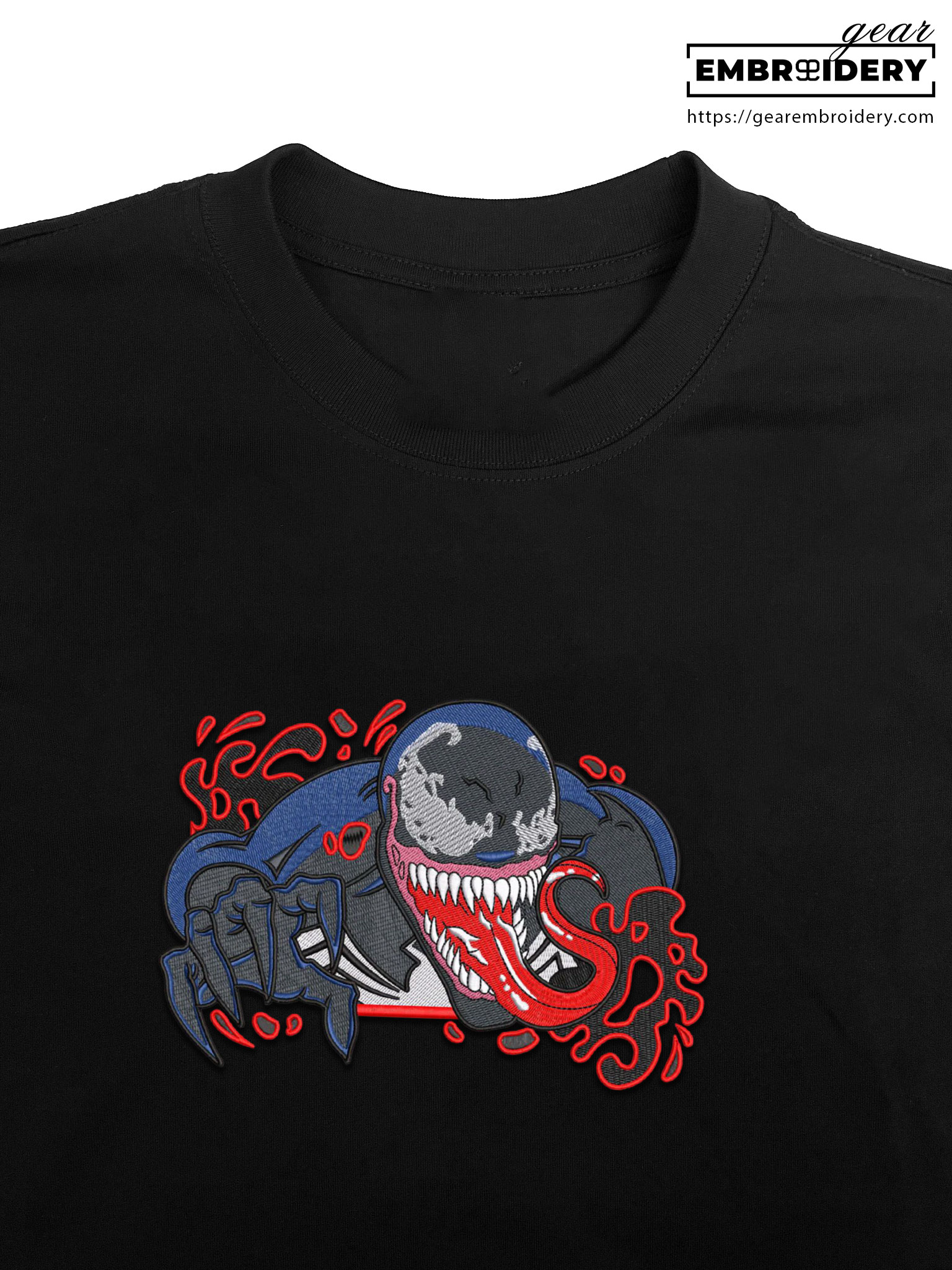 Venom venom superhero Embroidered Personalized Embroidered T Shirt Sweatshirt Hoodie Clothing SPH079