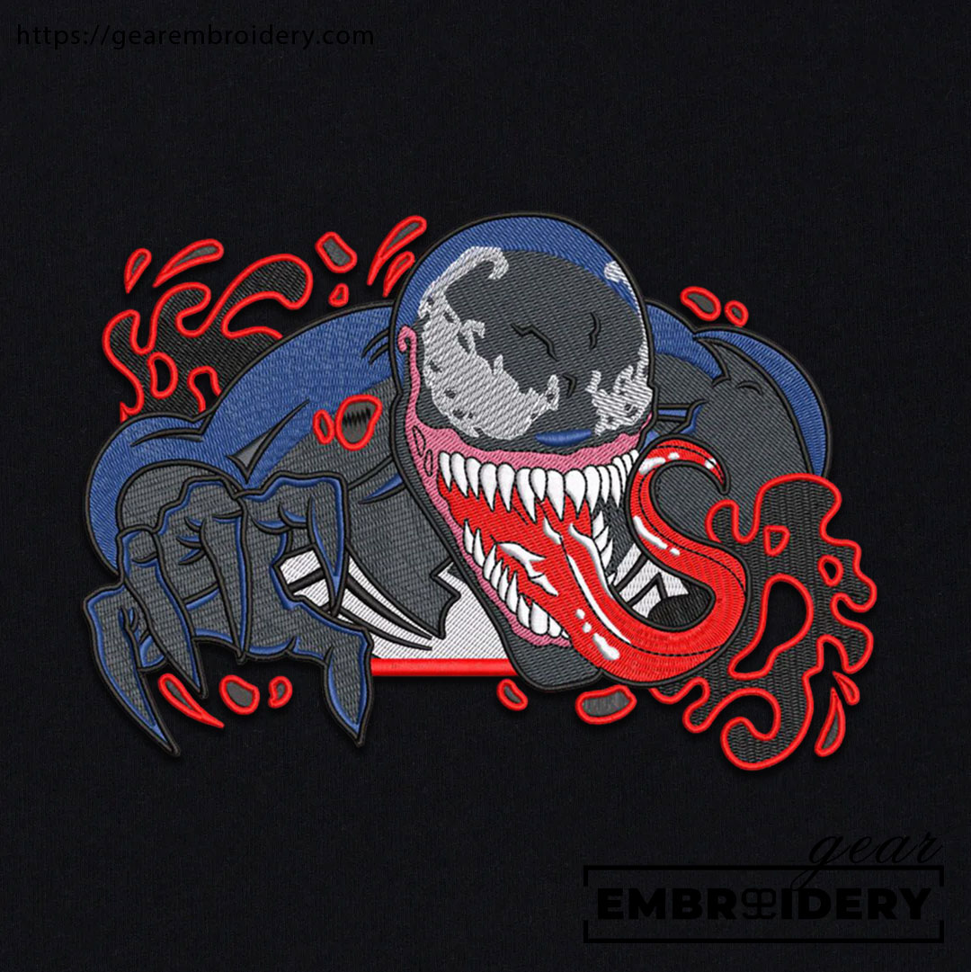 Venom venom superhero Embroidered Personalized Embroidered T Shirt Sweatshirt Hoodie Clothing SPH079