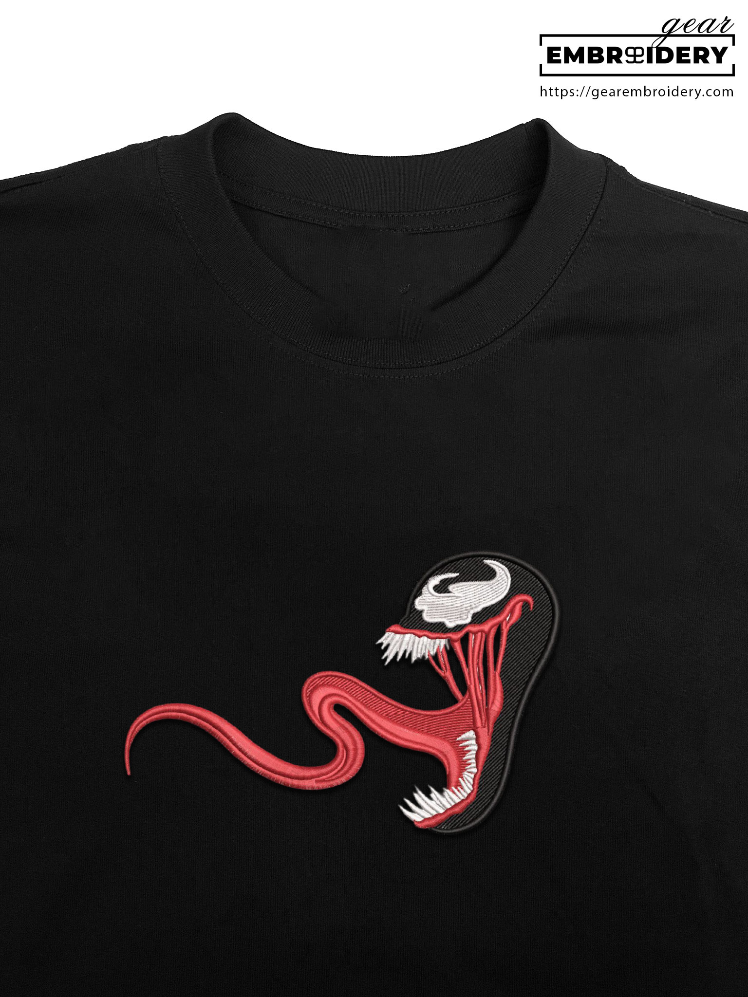 Venom venom superhero Embroidered Personalized Embroidered T Shirt Sweatshirt Hoodie Clothing SPH081