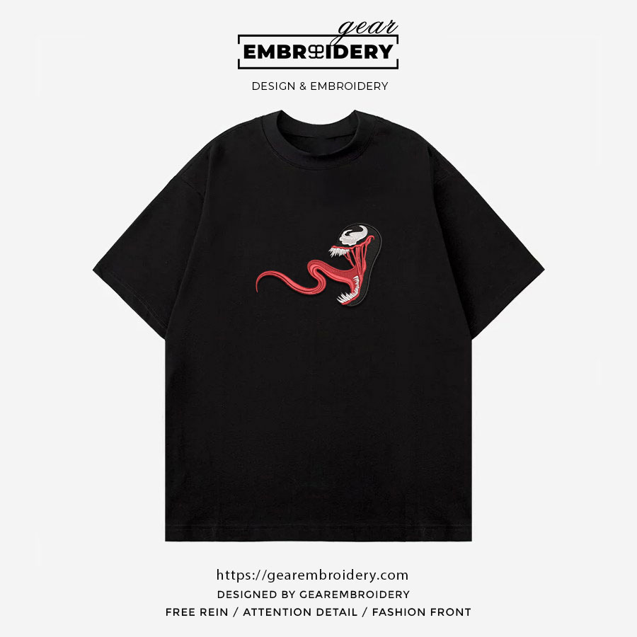 Venom venom superhero Embroidered Personalized Embroidered T Shirt Sweatshirt Hoodie Clothing SPH081
