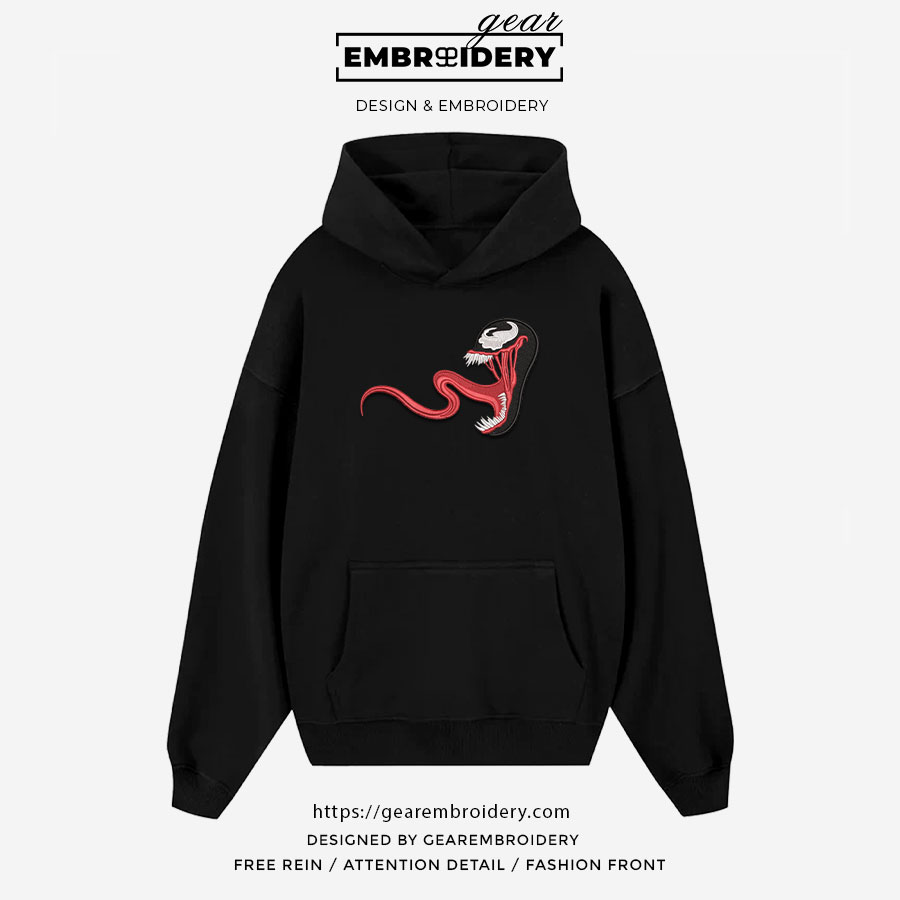 Venom venom superhero Embroidered Personalized Embroidered T Shirt Sweatshirt Hoodie Clothing SPH081