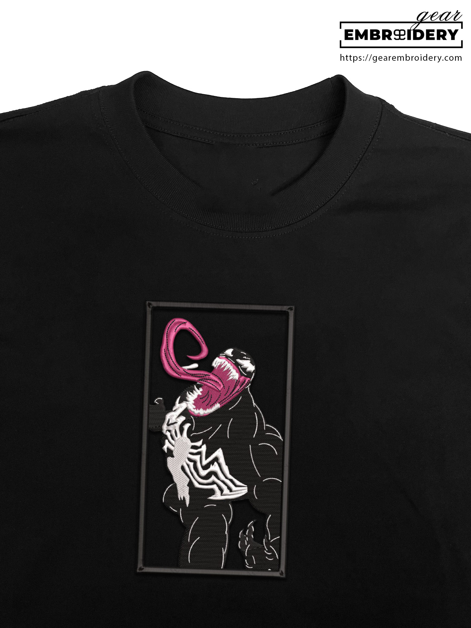 Venom venom superhero Embroidered Personalized Embroidered T Shirt Sweatshirt Hoodie Clothing SPH082