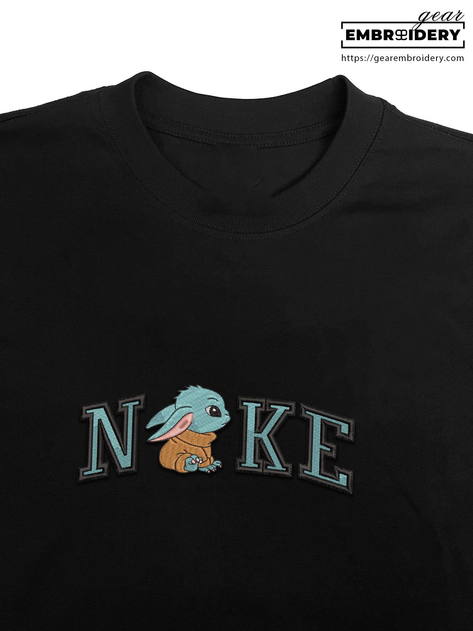 Baby yoda star wars Embroidered Personalized Embroidered T Shirt Sweatshirt Hoodie Clothing MS003