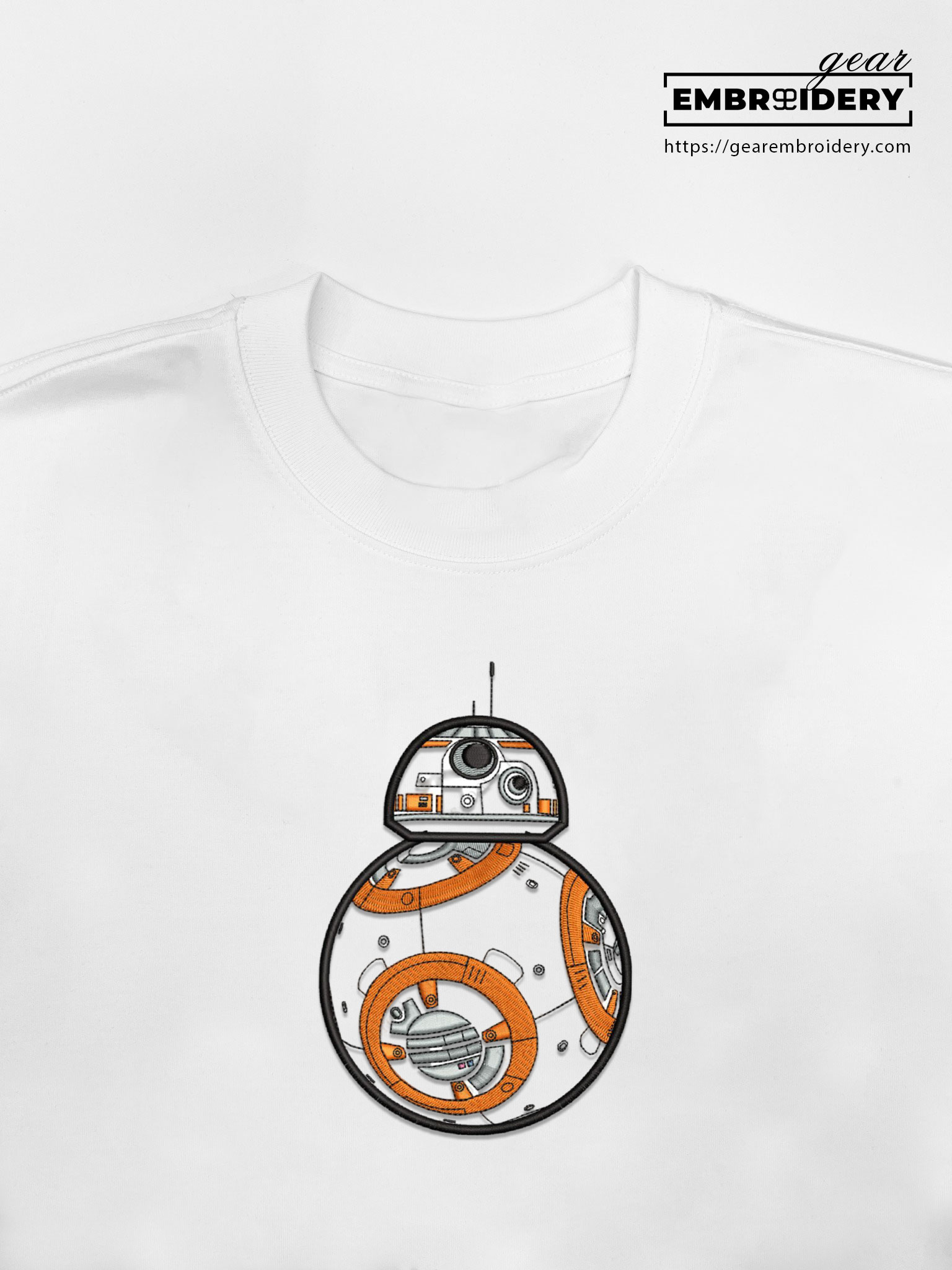 Bb 8 star wars Embroidered Personalized Embroidered T Shirt Sweatshirt Hoodie Clothing MS004