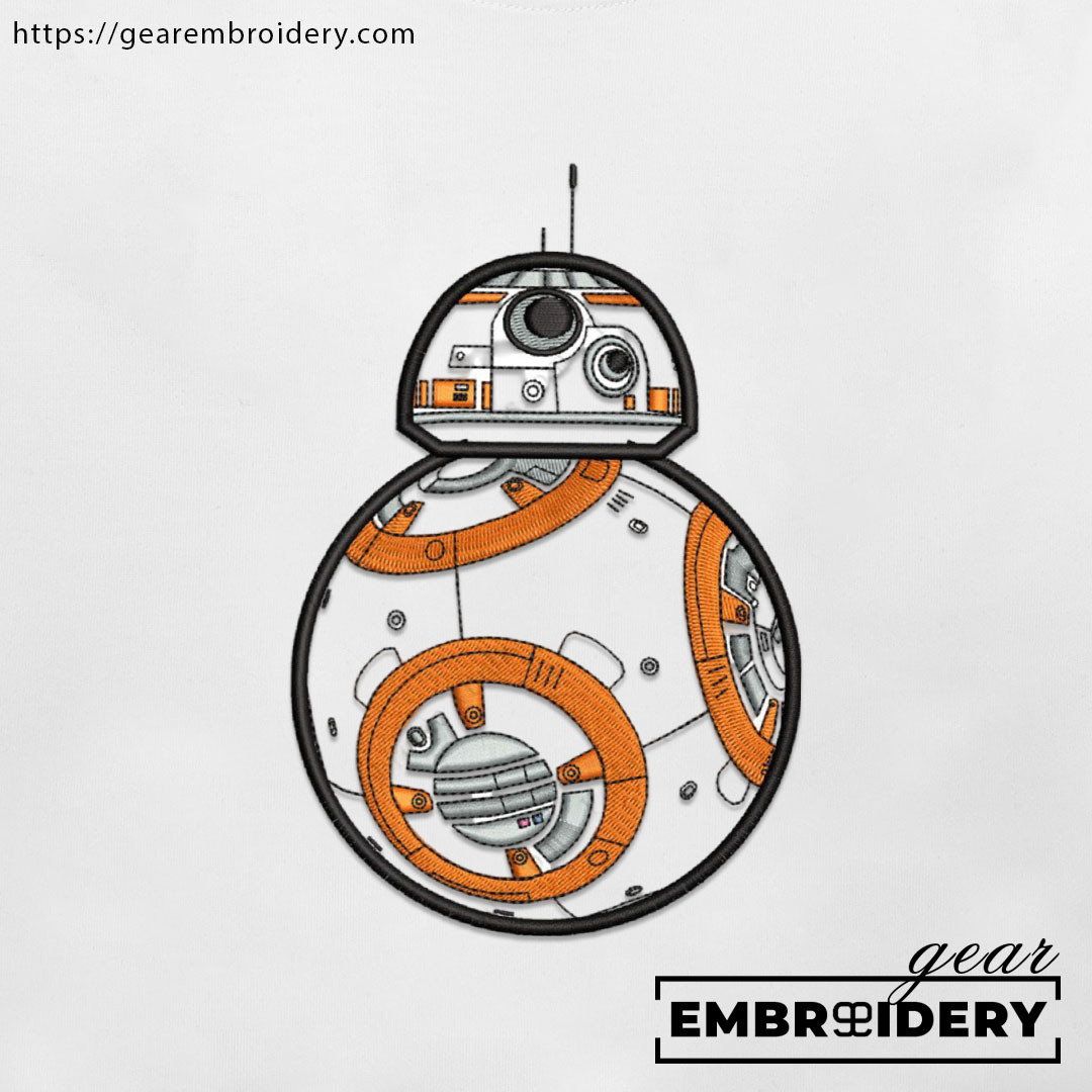 Bb 8 star wars Embroidered Personalized Embroidered T Shirt Sweatshirt Hoodie Clothing MS004