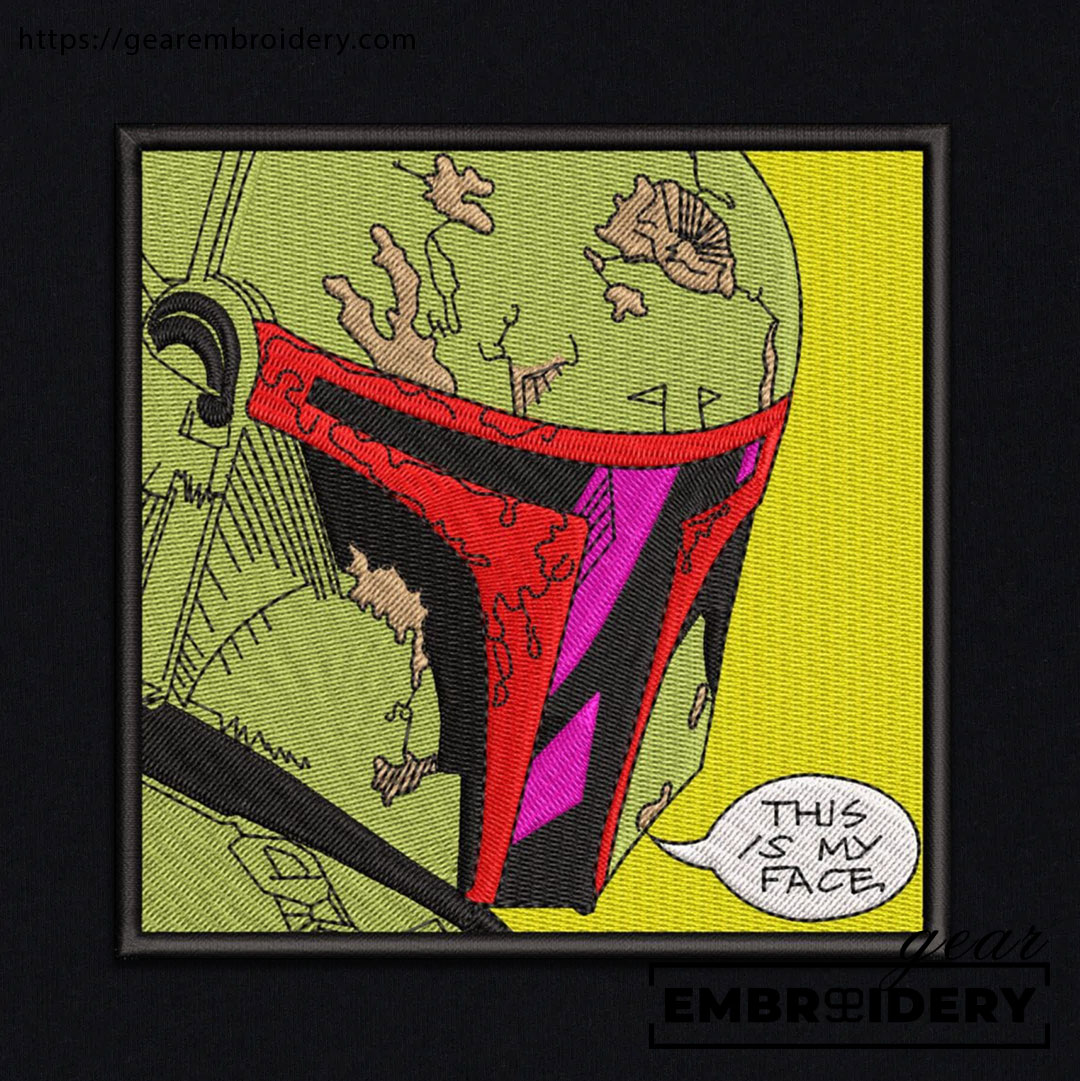 Boba fett star wars Embroidered Personalized Embroidered T Shirt Sweatshirt Hoodie Clothing MS006