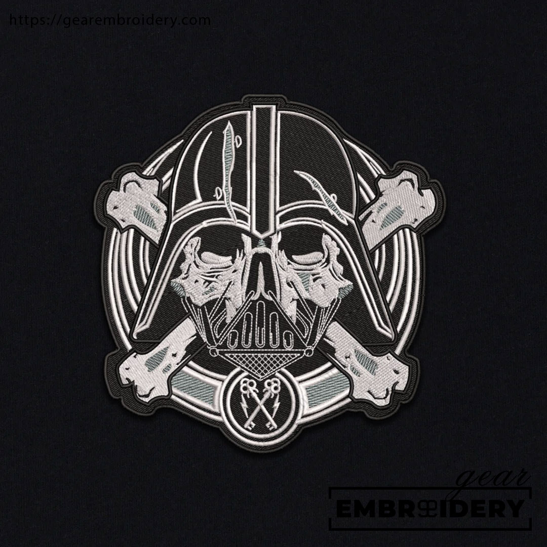 Darth vadar logo star wars Embroidered Personalized Embroidered T Shirt Sweatshirt Hoodie Clothing MS012