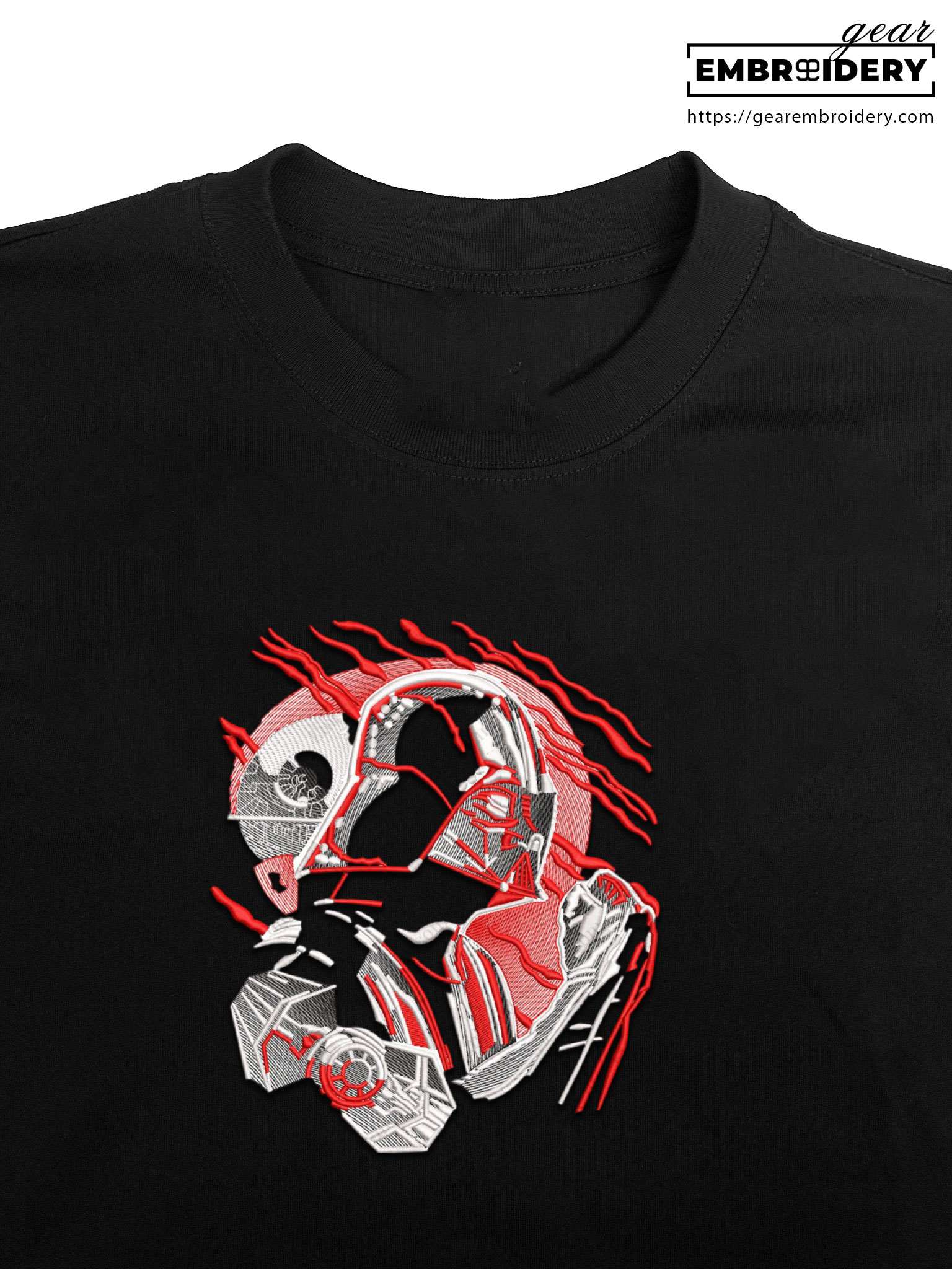 Darth vadar star wars Embroidered Personalized Embroidered T Shirt Sweatshirt Hoodie Clothing MS010