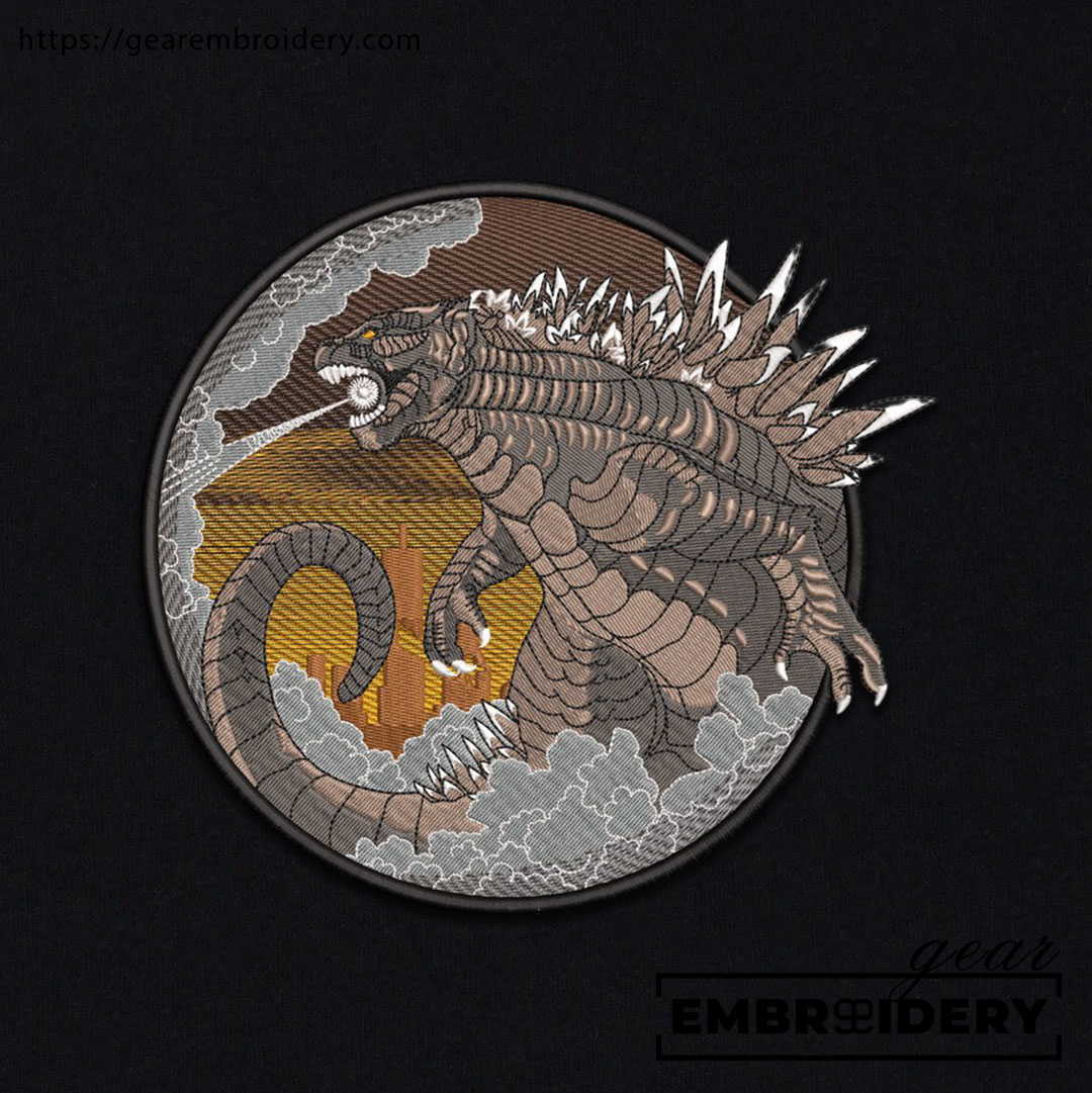 Godzilla godzilla Embroidered Personalized Embroidered T Shirt Sweatshirt Hoodie Clothing MS026