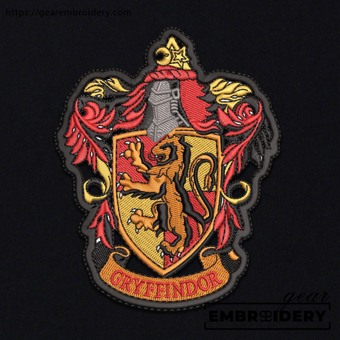 Gryffindor logo harry potter Embroidered Personalized Embroidered T Shirt Sweatshirt Hoodie Clothing MS028