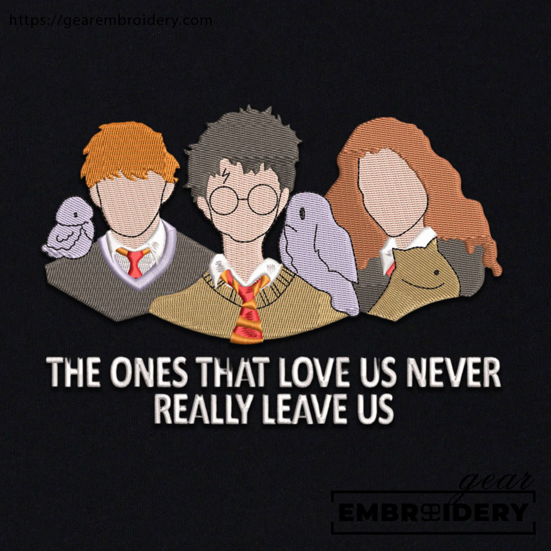 Harry potter trio harry potter Embroidered Personalized Embroidered T Shirt Sweatshirt Hoodie Clothing MS031