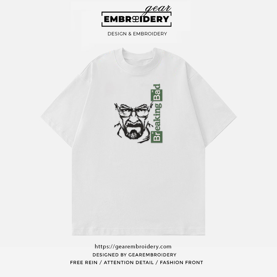 Heisenberg breaking bad breaking bad Embroidered Personalized Embroidered T Shirt Sweatshirt Hoodie Clothing MS033