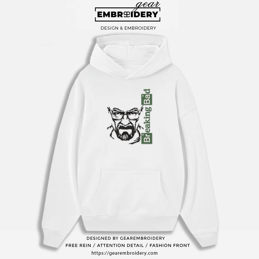 Heisenberg breaking bad breaking bad Embroidered Personalized Embroidered T Shirt Sweatshirt Hoodie Clothing MS033