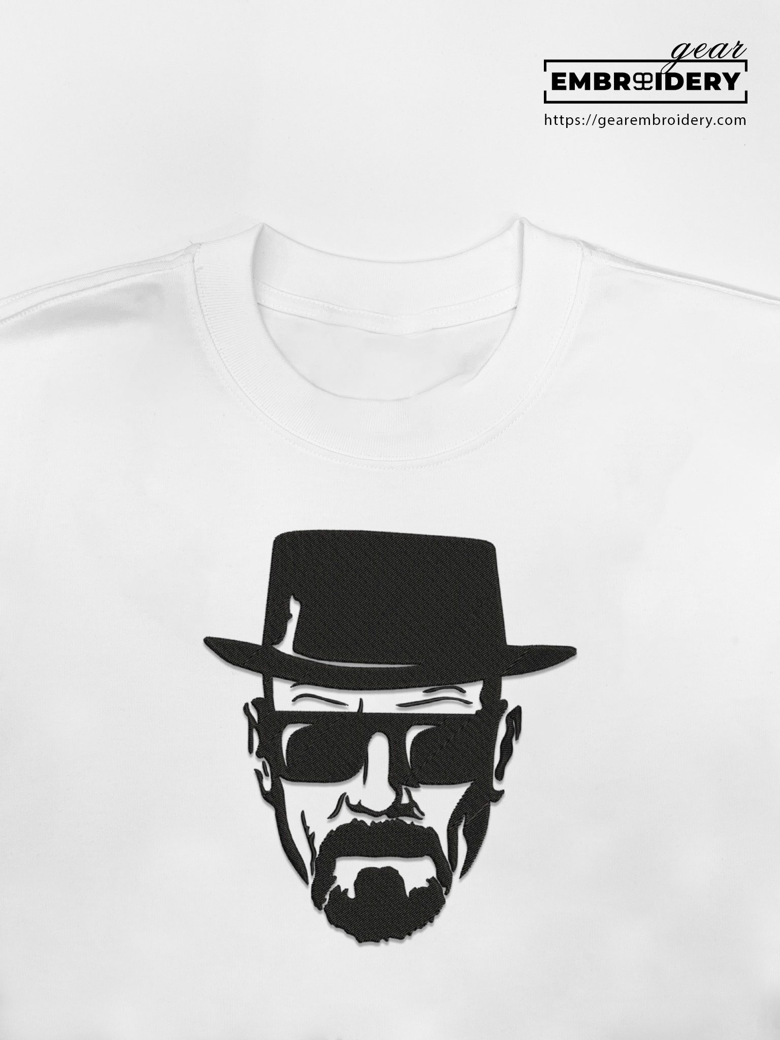 Heisenberg breaking bad Embroidered Personalized Embroidered T Shirt Sweatshirt Hoodie Clothing MS034