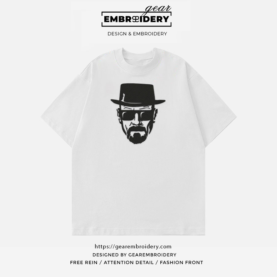 Heisenberg breaking bad Embroidered Personalized Embroidered T Shirt Sweatshirt Hoodie Clothing MS034