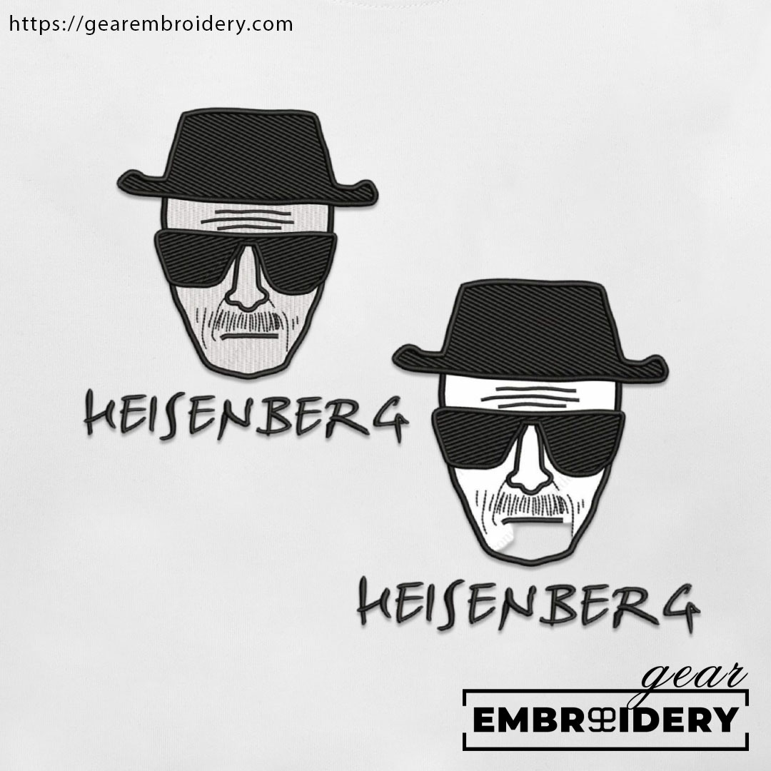 Heisenberg sketch breaking bad Embroidered Personalized Embroidered T Shirt Sweatshirt Hoodie Clothing MS035