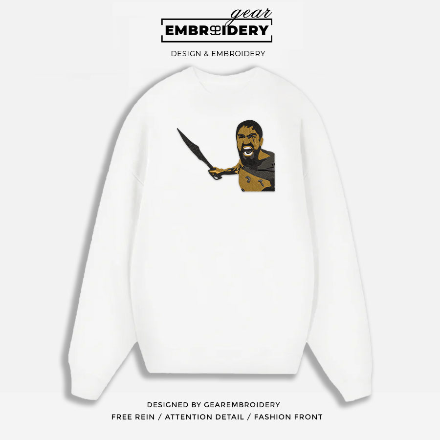 Helsov 300 Embroidered Personalized Embroidered T Shirt Sweatshirt Hoodie Clothing MS037