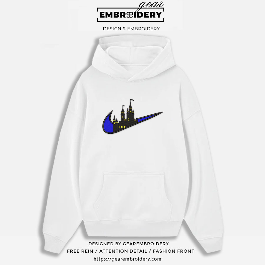 Hogwarts swoosh harry potter Embroidered Personalized Embroidered T Shirt Sweatshirt Hoodie Clothing MS038