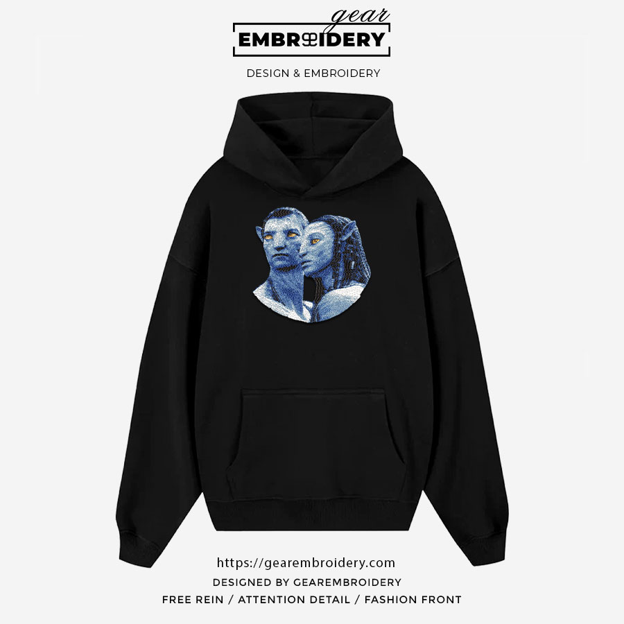 Jake neytiri avatar Embroidered Personalized Embroidered T Shirt Sweatshirt Hoodie Clothing MS043