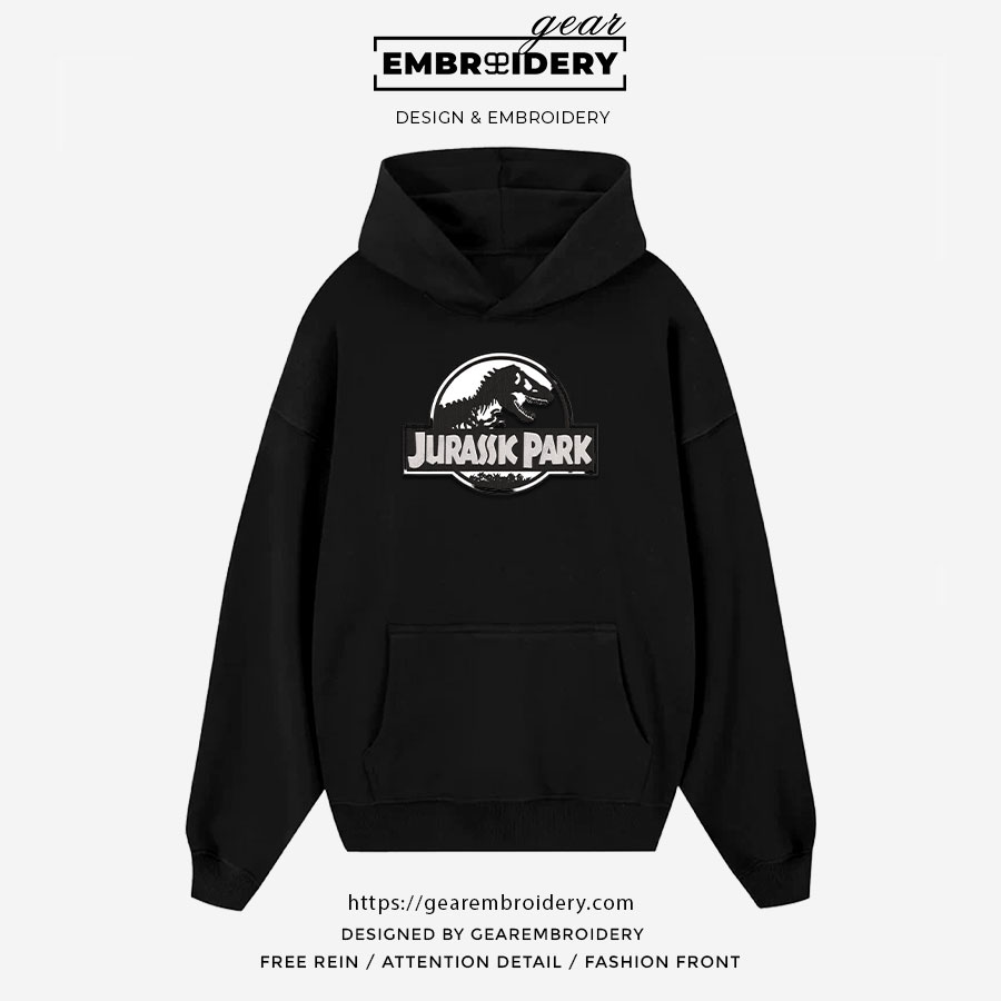 Jurassic park jurassic park Embroidered Personalized Embroidered T Shirt Sweatshirt Hoodie Clothing MS045