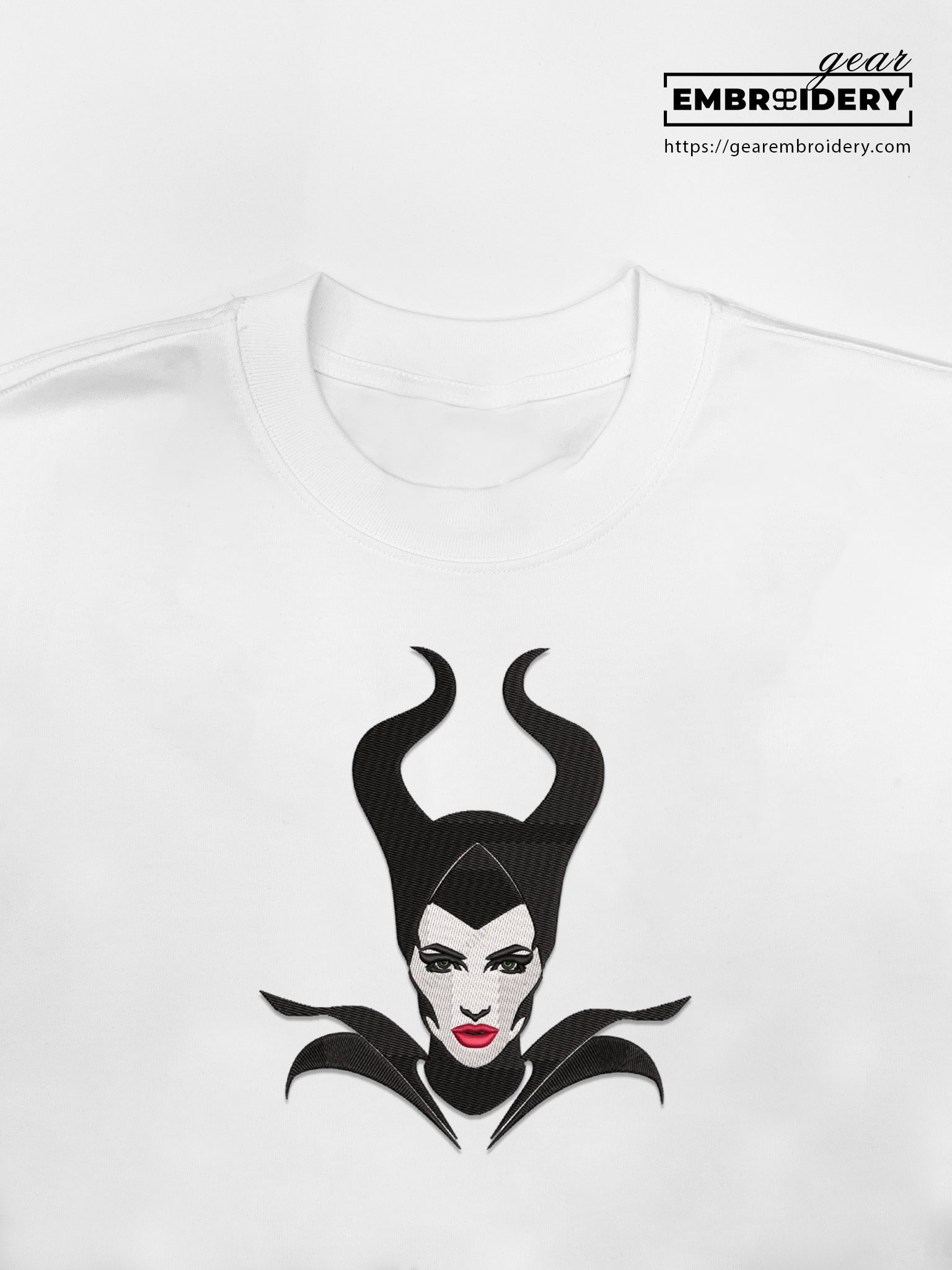 Maleficent maleficent Embroidered Personalized Embroidered T Shirt Sweatshirt Hoodie Clothing MS046