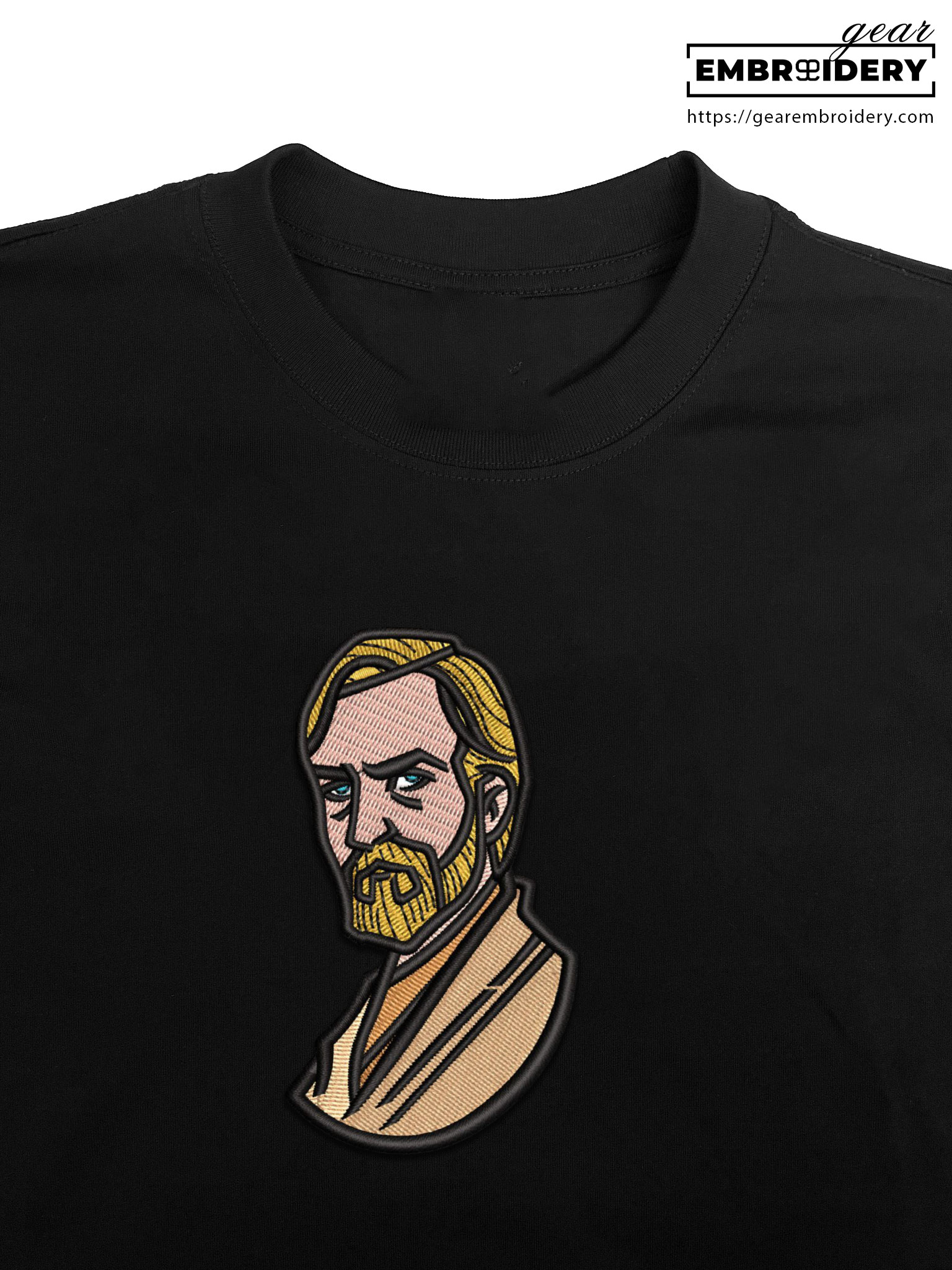 Obi wan kenobi star wars Embroidered Personalized Embroidered T Shirt Sweatshirt Hoodie Clothing MS048