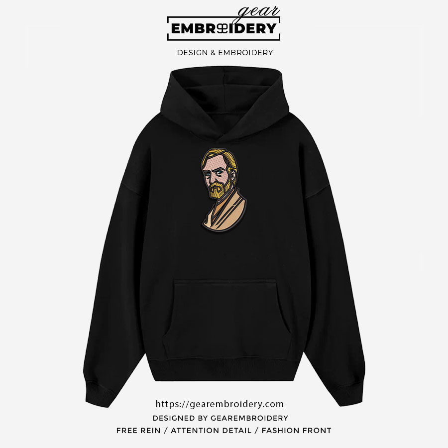 Obi wan kenobi star wars Embroidered Personalized Embroidered T Shirt Sweatshirt Hoodie Clothing MS048