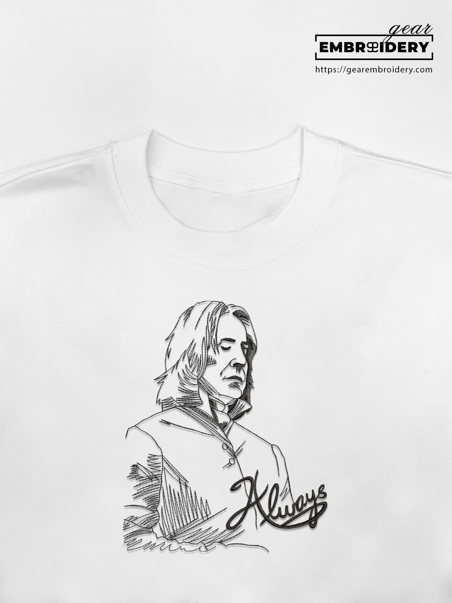 Professor snape harry potter Embroidered Personalized Embroidered T Shirt Sweatshirt Hoodie Clothing MS050