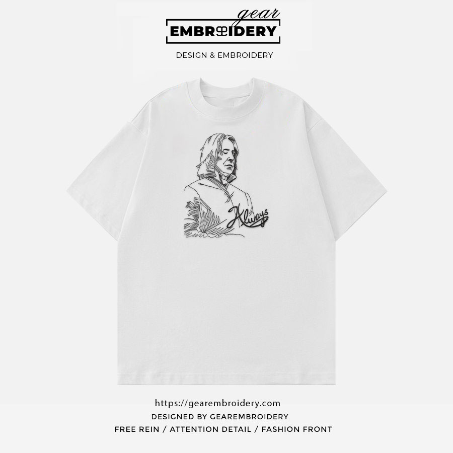 Professor snape harry potter Embroidered Personalized Embroidered T Shirt Sweatshirt Hoodie Clothing MS050