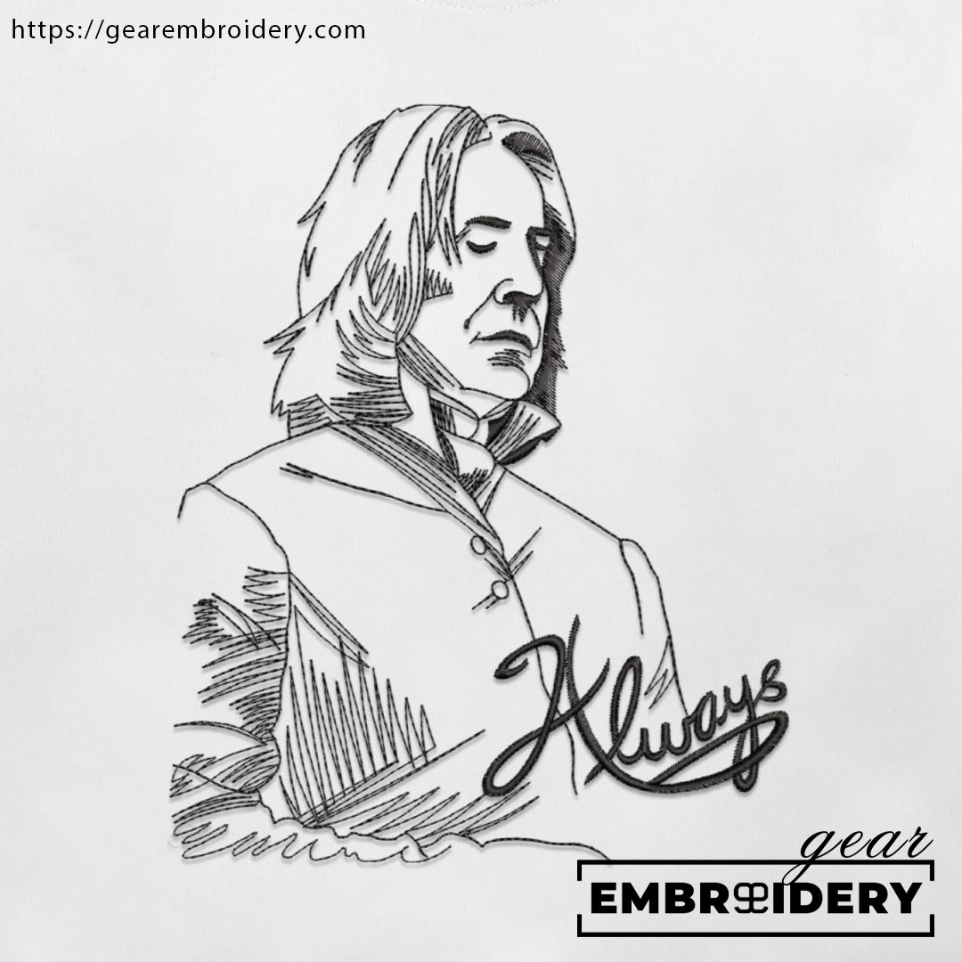 Professor snape harry potter Embroidered Personalized Embroidered T Shirt Sweatshirt Hoodie Clothing MS050