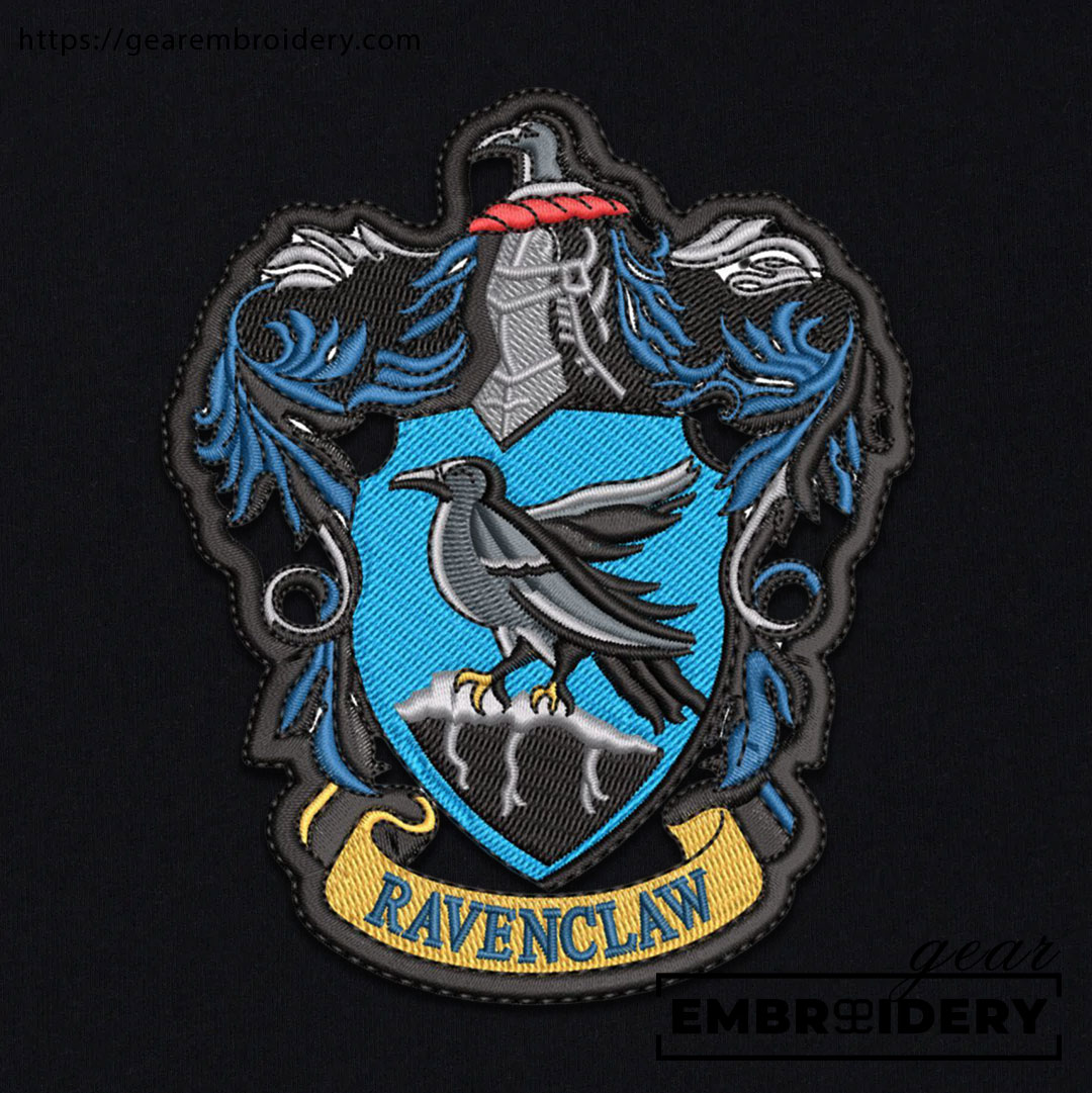 Ravenclaw logo harry potter Embroidered Personalized Embroidered T Shirt Sweatshirt Hoodie Clothing MS051