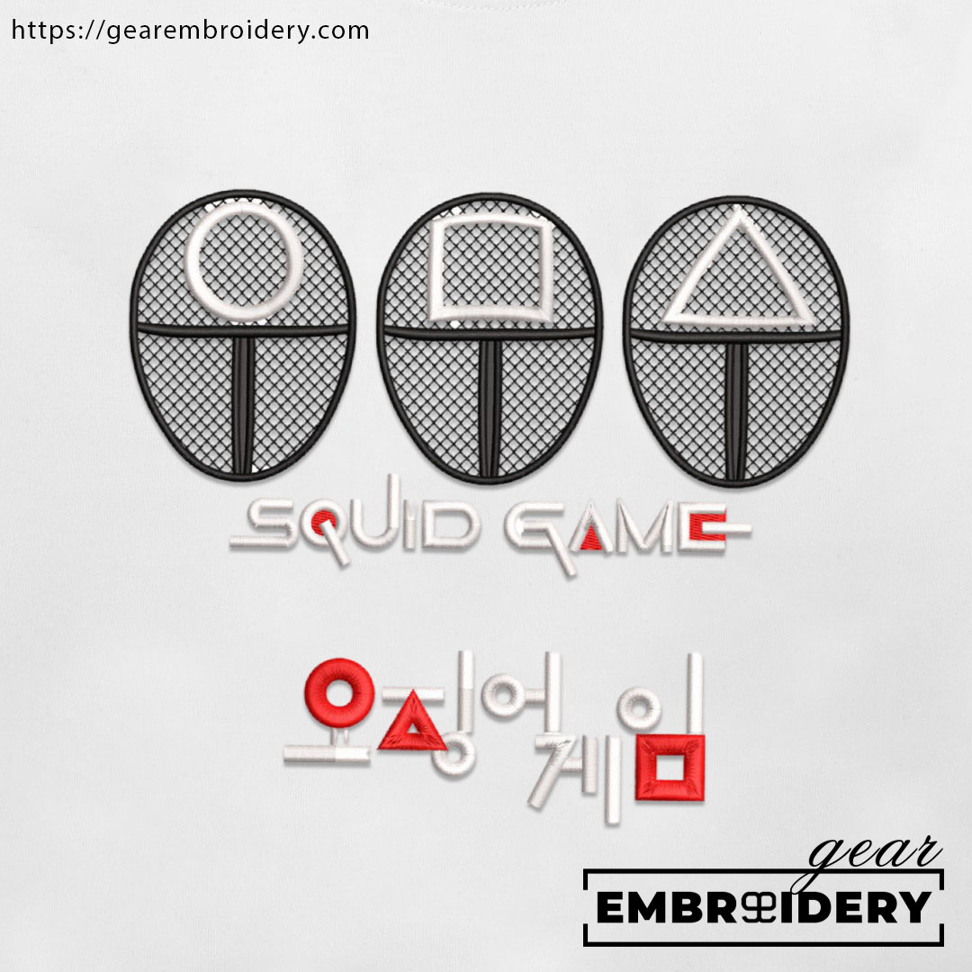 Squid games squid games Embroidered Personalized Embroidered T Shirt Sweatshirt Hoodie Clothing MS054