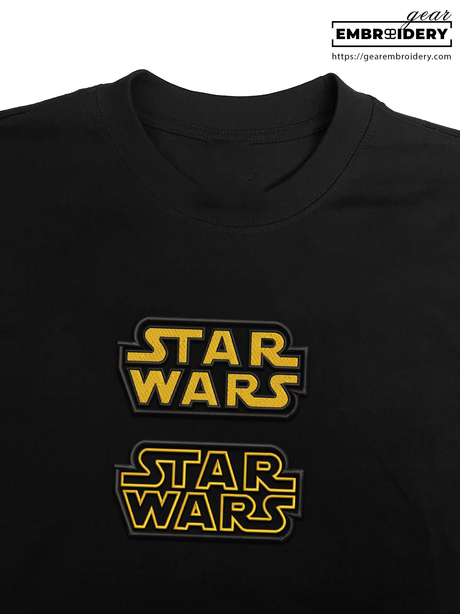 Star wars logo star wars Embroidered Personalized Embroidered T Shirt Sweatshirt Hoodie Clothing MS056
