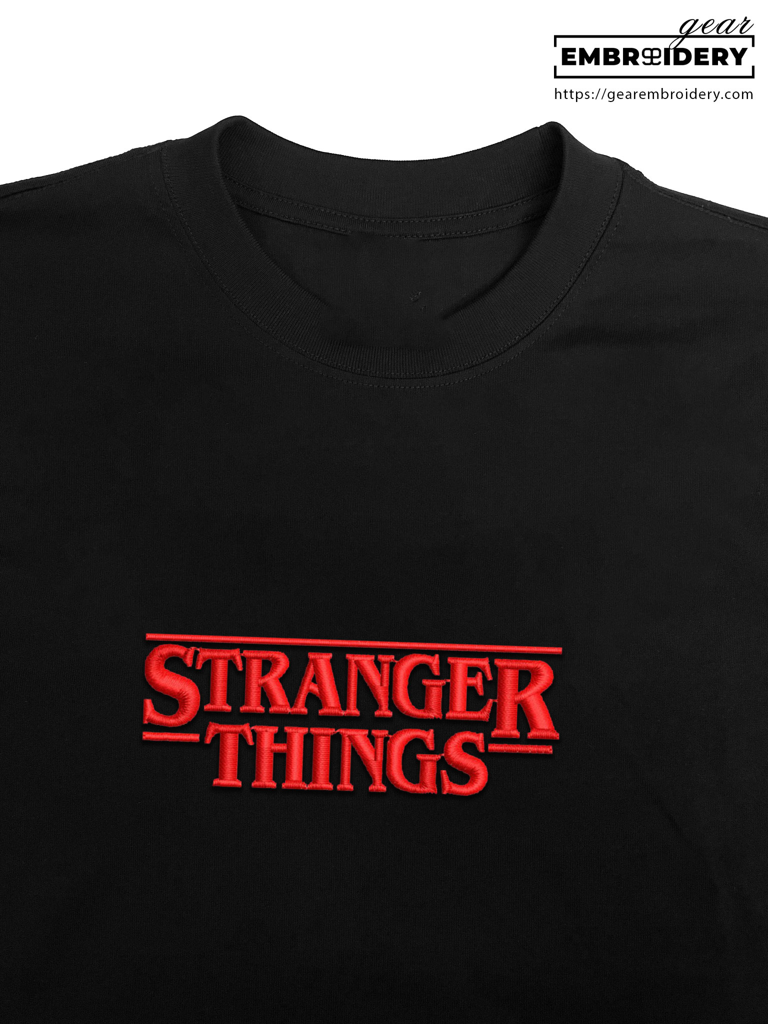 Stranger things stranger things Embroidered Personalized Embroidered T Shirt Sweatshirt Hoodie Clothing MS058