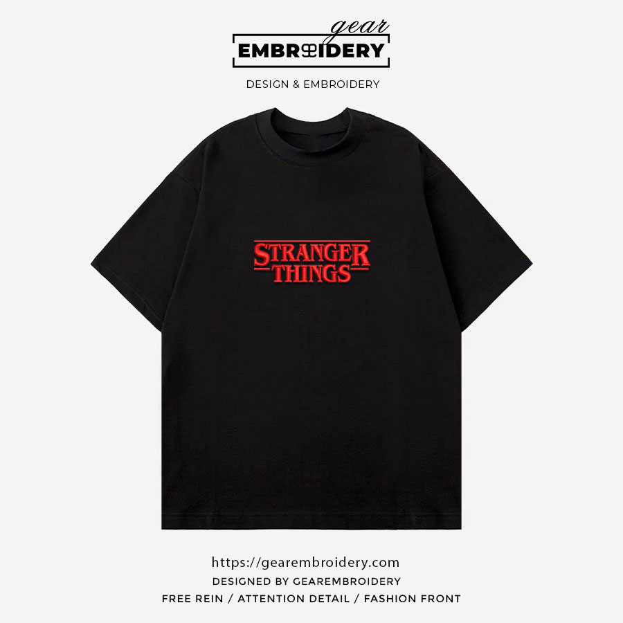Stranger things stranger things Embroidered Personalized Embroidered T Shirt Sweatshirt Hoodie Clothing MS058