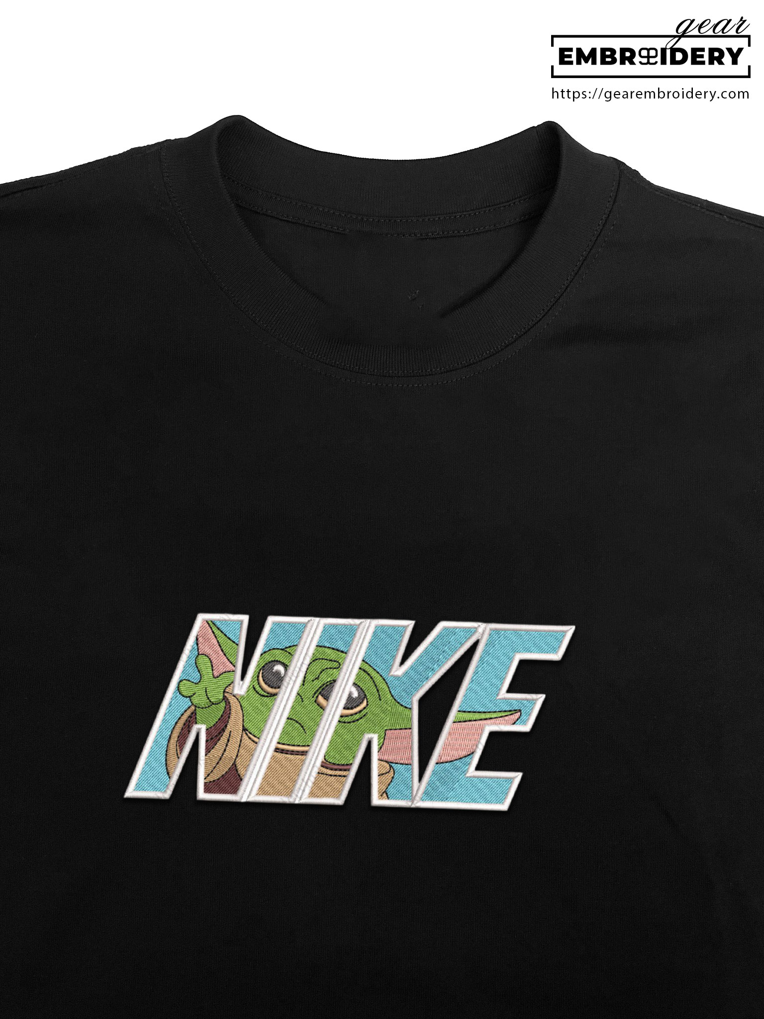 Yoda star wars Embroidered Personalized Embroidered T Shirt Sweatshirt Hoodie Clothing MS069