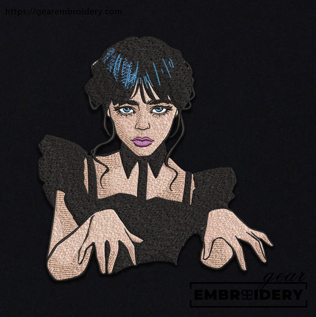 Wednesday wednesday Embroidered Personalized Embroidered T Shirt Sweatshirt Hoodie Clothing MS062