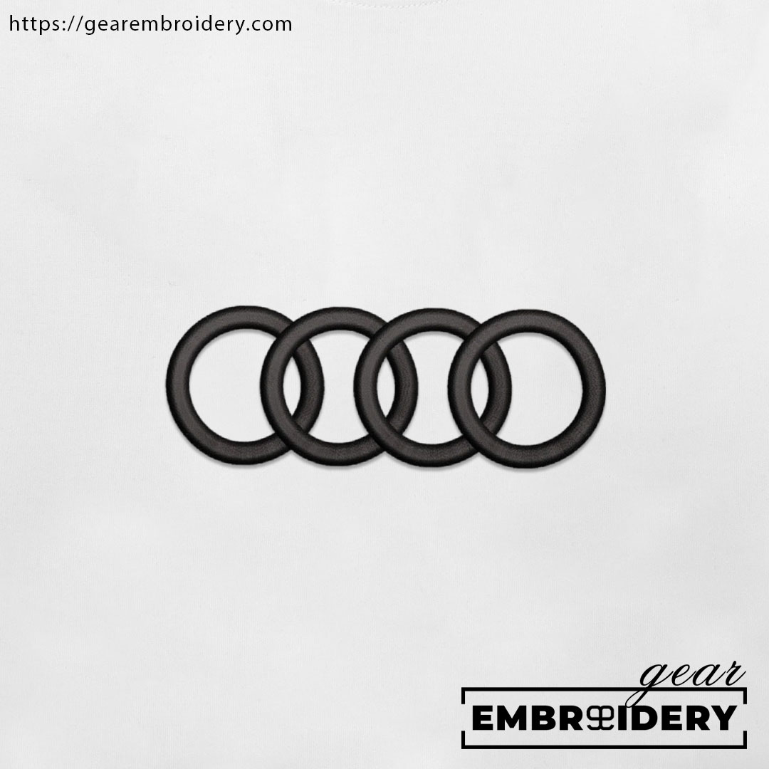 Audi logo Embroidered Personalized Embroidered T Shirt Sweatshirt Hoodie Clothing C003