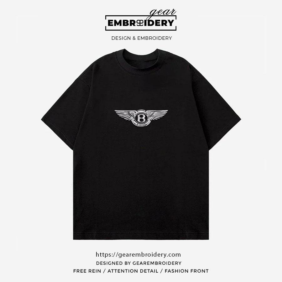 Bentley logo Embroidered Personalized Embroidered T Shirt Sweatshirt Hoodie Clothing C004