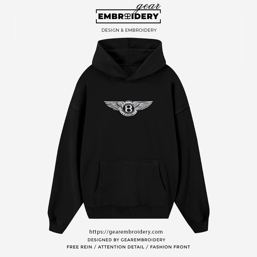 Bentley logo Embroidered Personalized Embroidered T Shirt Sweatshirt Hoodie Clothing C004