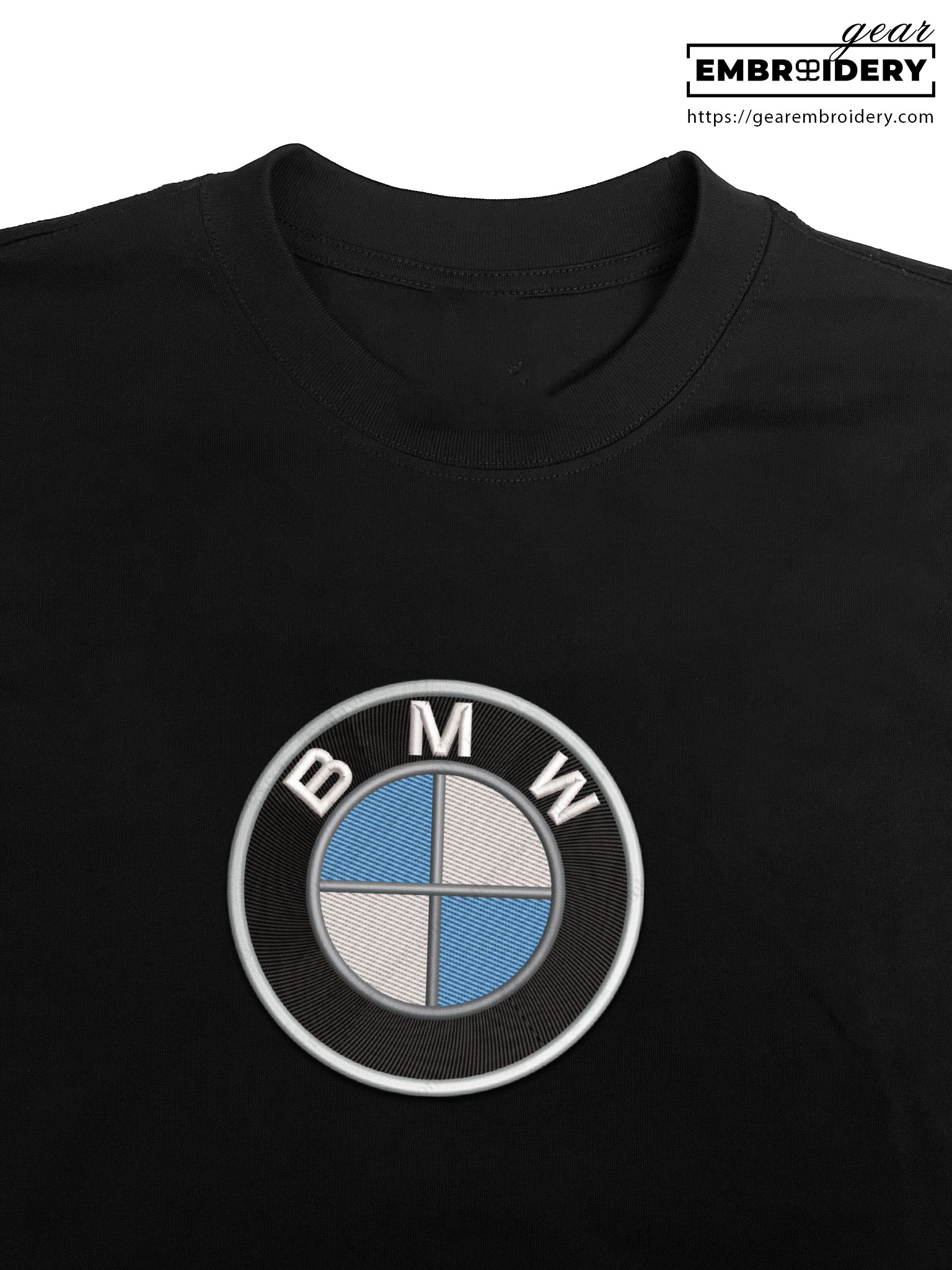 Bmw logo Embroidered Personalized Embroidered T Shirt Sweatshirt Hoodie Clothing C007