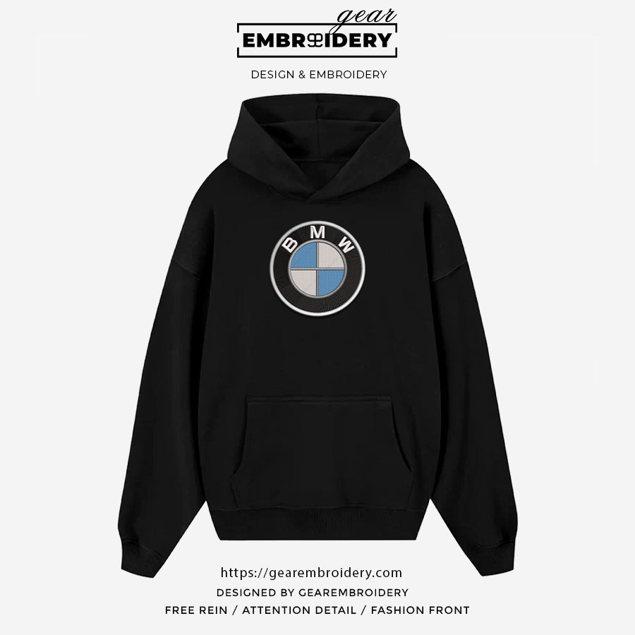 Bmw logo Embroidered Personalized Embroidered T Shirt Sweatshirt Hoodie Clothing C007