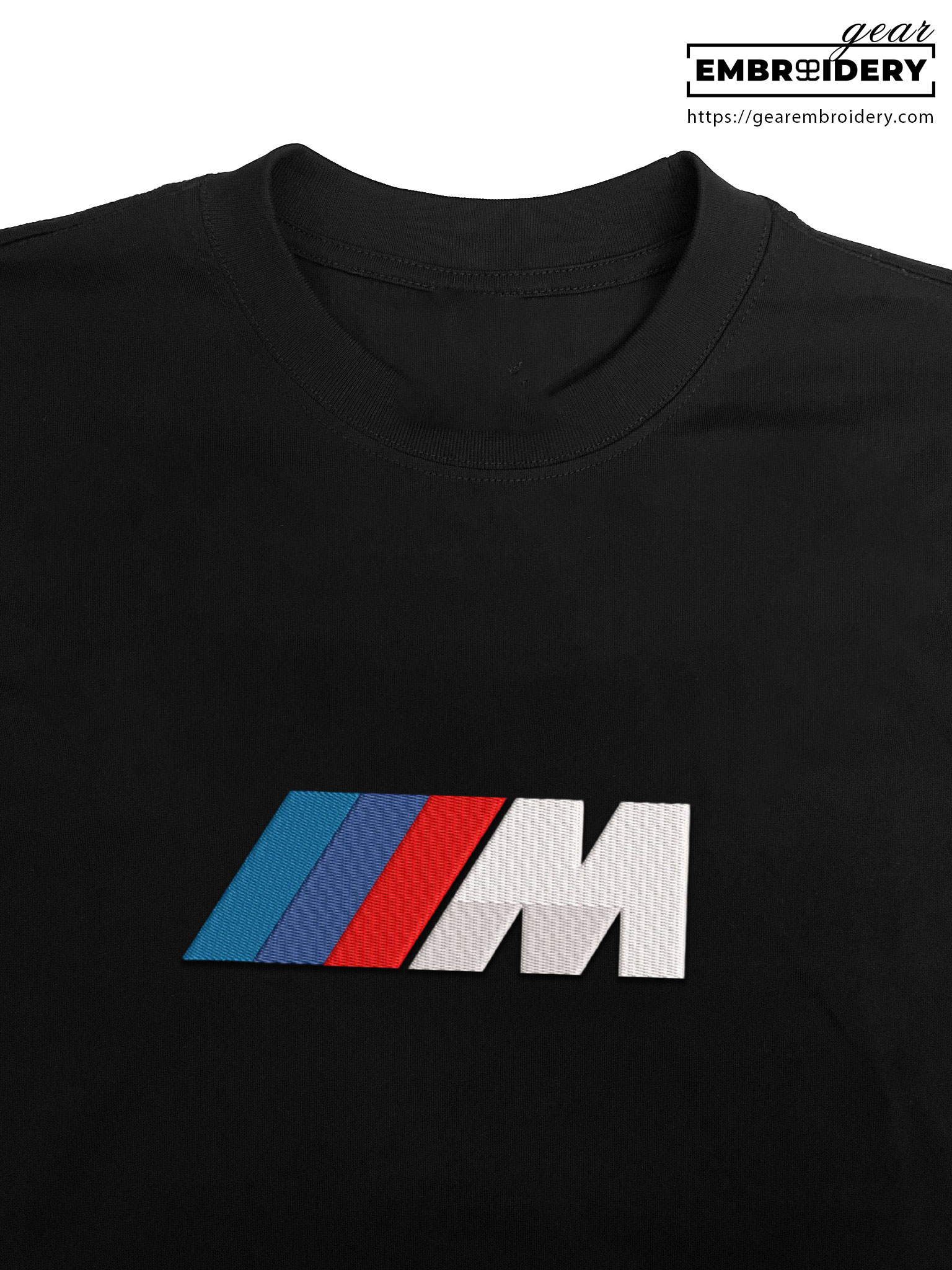 Bmw m logo Embroidered Personalized Embroidered T Shirt Sweatshirt Hoodie Clothing C008